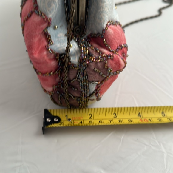 Unbranded vintage style light blue beaded evening bag - Picture 8 of 14